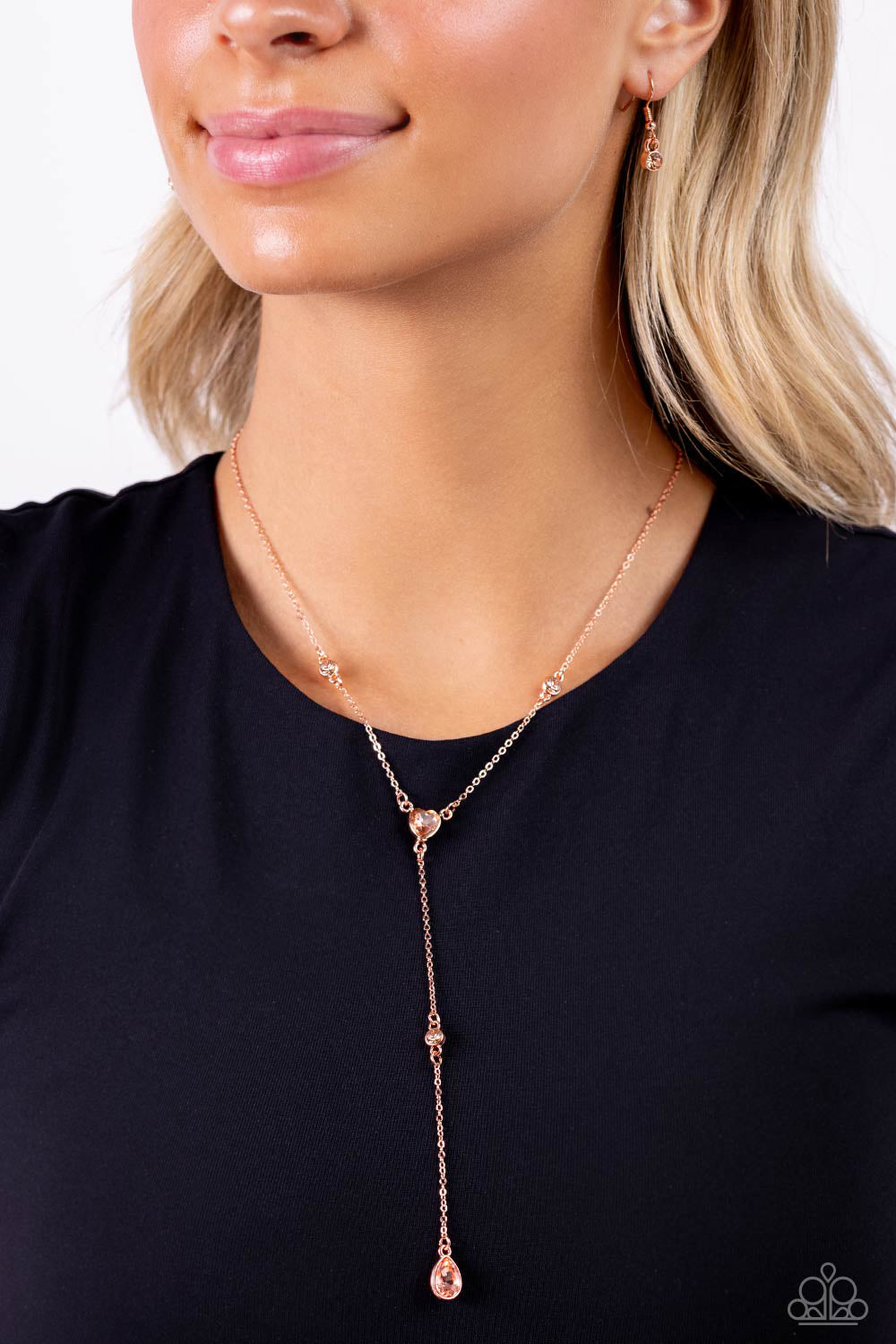 Copper heart necklace on sale paparazzi