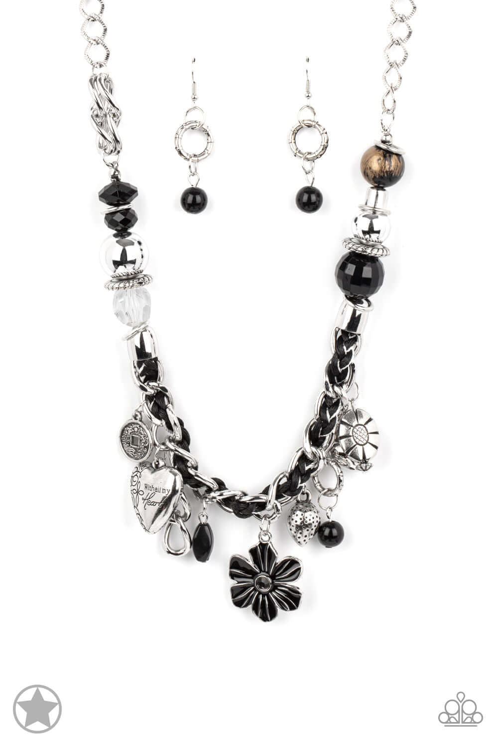 Charmed, I Am Sure - Black - Paparazzi Accessories Necklace $5 Jewelry with Janet Morgan Necklaces