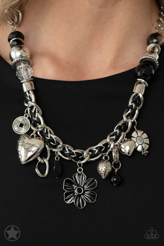 Charmed, I Am Sure - Black - Paparazzi Accessories Necklace $5 Jewelry with Janet Morgan Necklaces