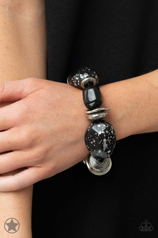 Glaze of Glory - Black Paparazzi Accessories Bracelet $5 Jewelry with Janet Morgan Bracelets