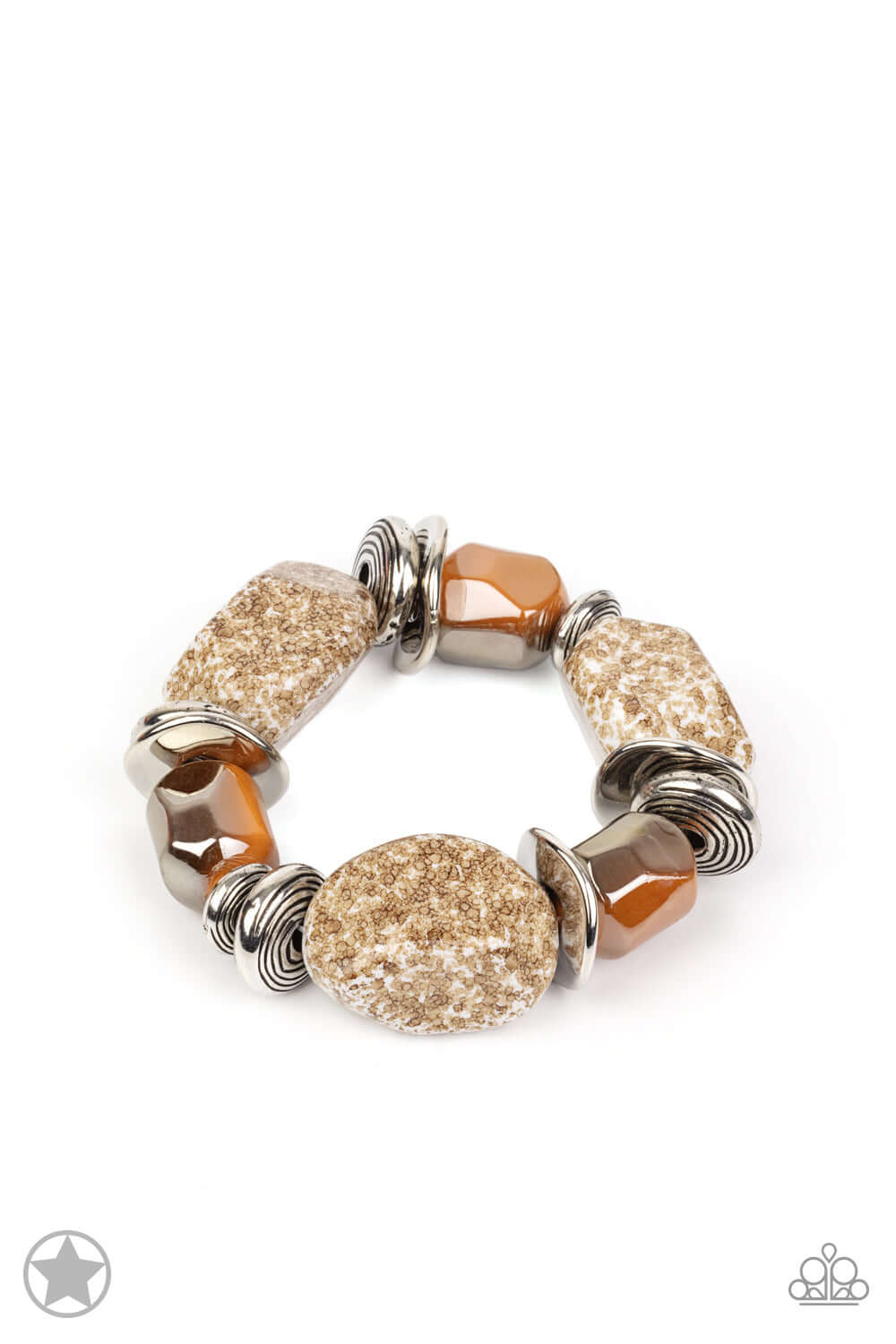 Glaze of Glory - Peach Paparazzi Bracelet $5 Jewelry with Janet Morgan Bracelets