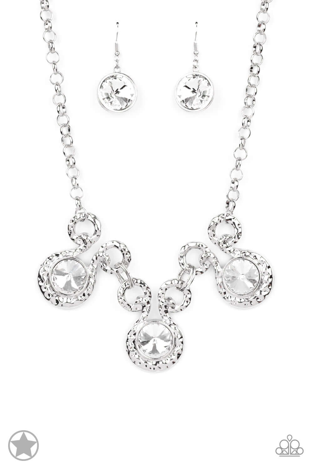 Hypnotized - Silver Paparazzi Accessories Necklace $5 Jewelry with Janet Morgan Necklaces