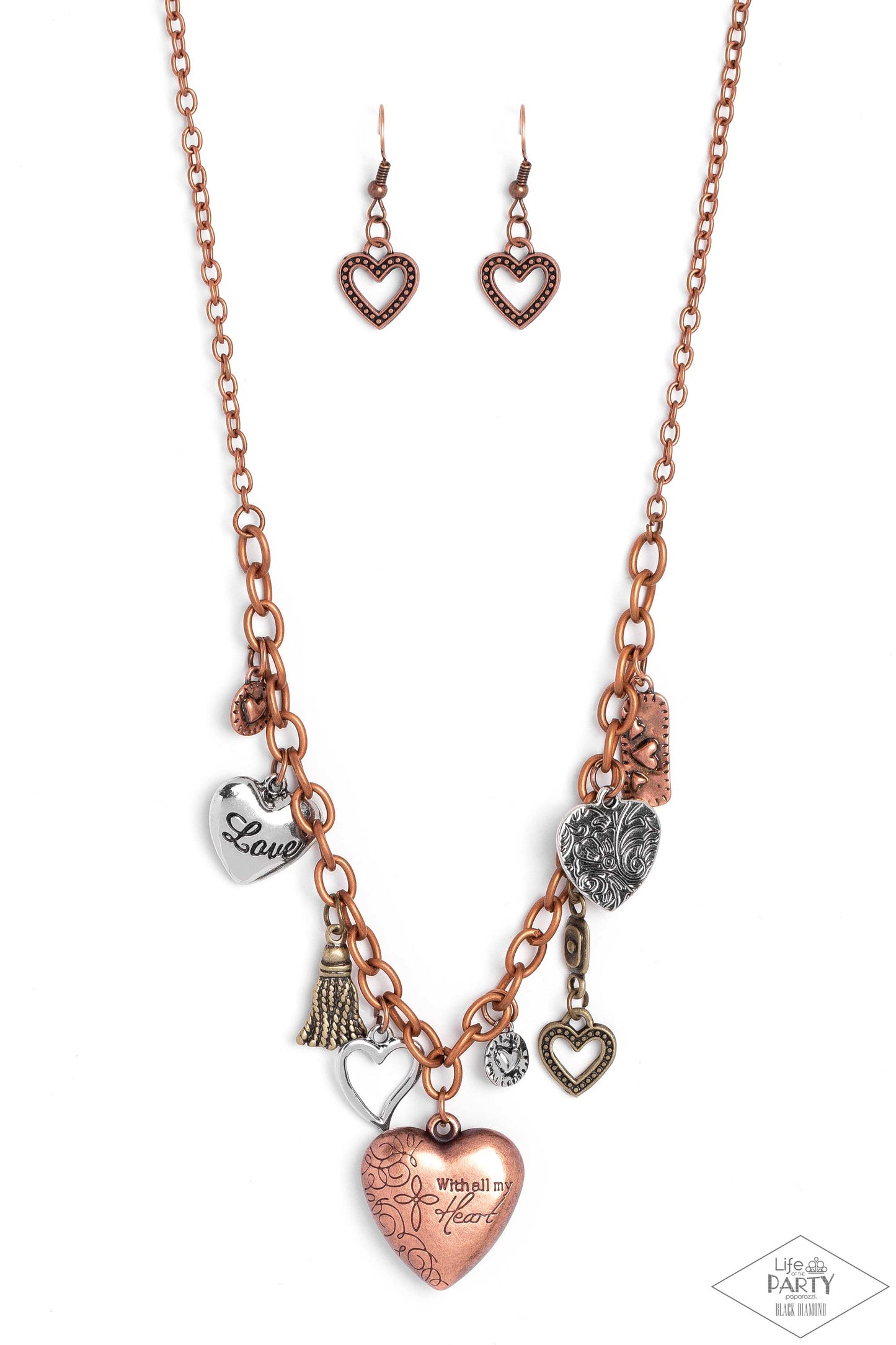 Heart Of Wisdom - Paparazzi Accessories Multi Necklace Life of the Party $5 Jewelry with Janet Morgan Necklace