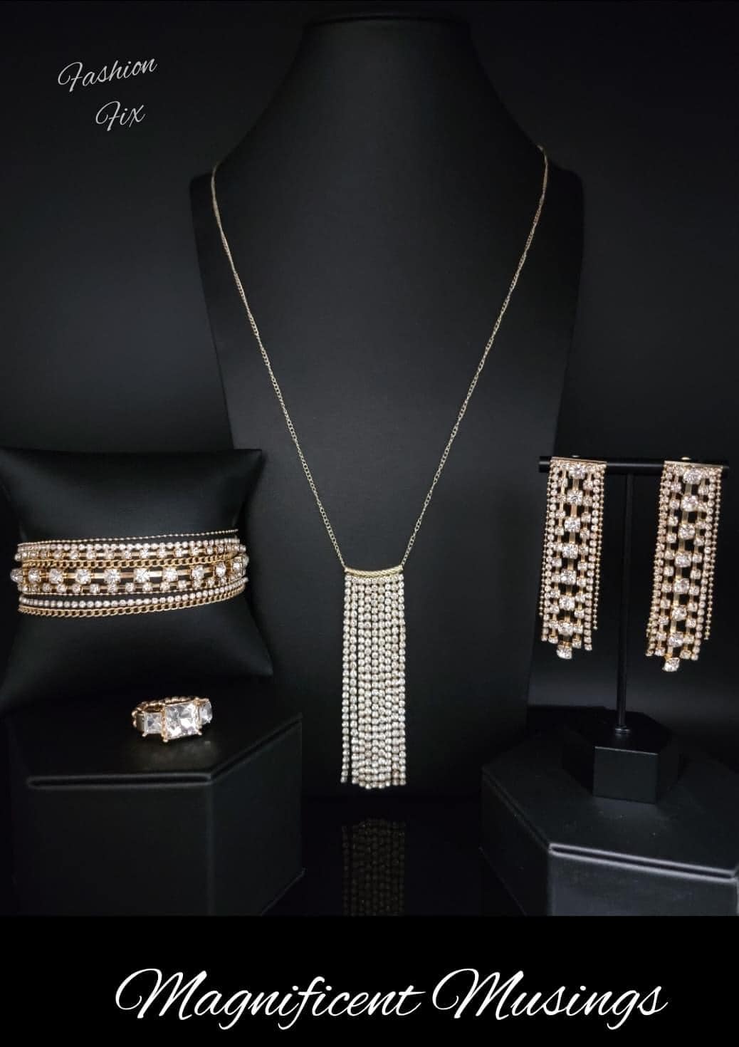 Magnificent Musing July 2022 Fashion Fix Paparazzi 4 piece set $5 Jewelry with Janet Morgan Jewelry Set