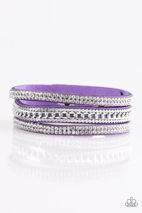 Paparazzi Unstoppable - Purple Bracelet $5 Jewelry with Janet Morgan Bracelets