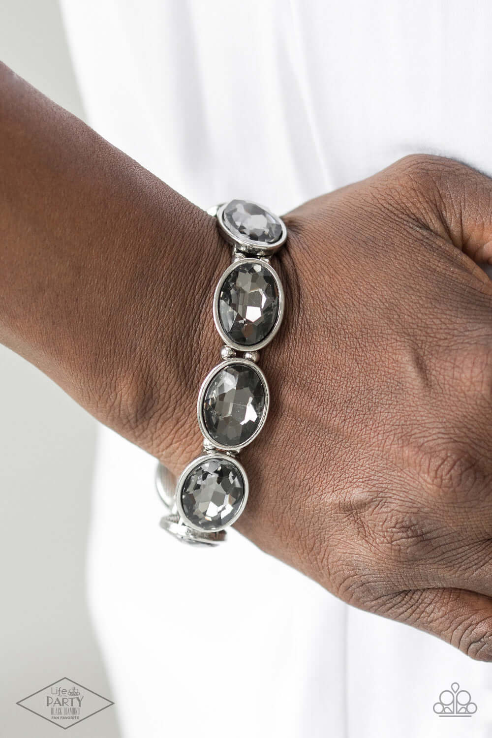 DIVA In Disguise - Silver Paparazzi Bracelet $5 Jewelry with Janet Morgan Jewelry