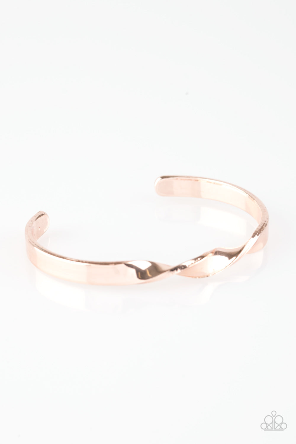 Traditional Twist - Rose Gold Paparazzi Cuff Bracelet $5 Jewelry with Janet Morgan Bracelets