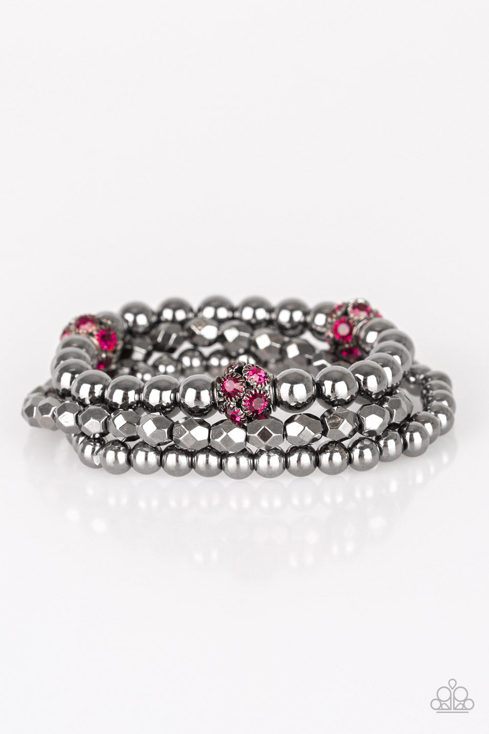 Noticeably Noir - Pink Paparazzi Accessories Bracelet $5 Jewelry with Janet Morgan Bracelets