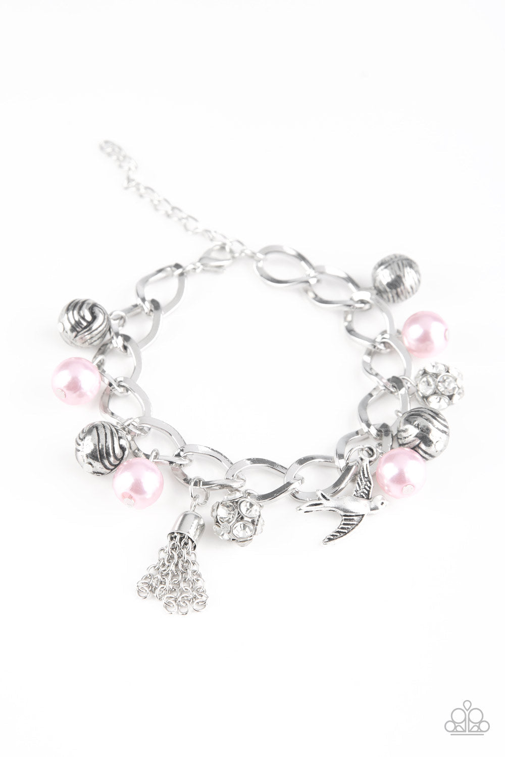 Lady Love Dove - Pink Paparazzi Accessories Bracelet $5 Jewelry with Janet Morgan Bracelets