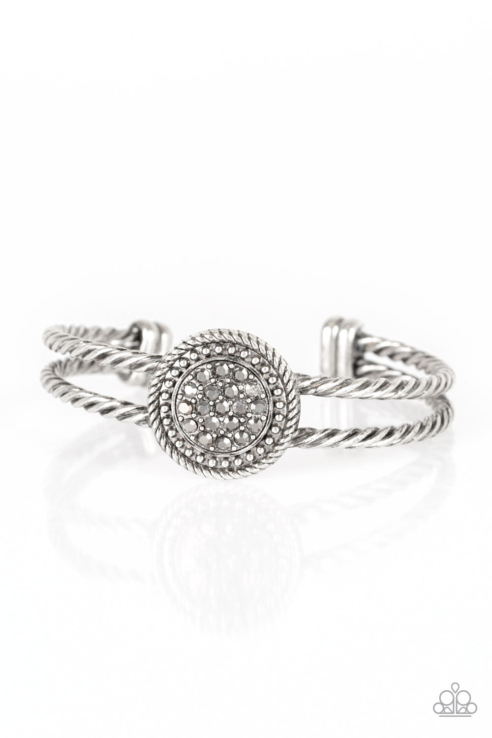 Definitely Dazzling - Silver - Paparazzi Accessories Bracelet $5 Jewelry with Janet Morgan Bracelets