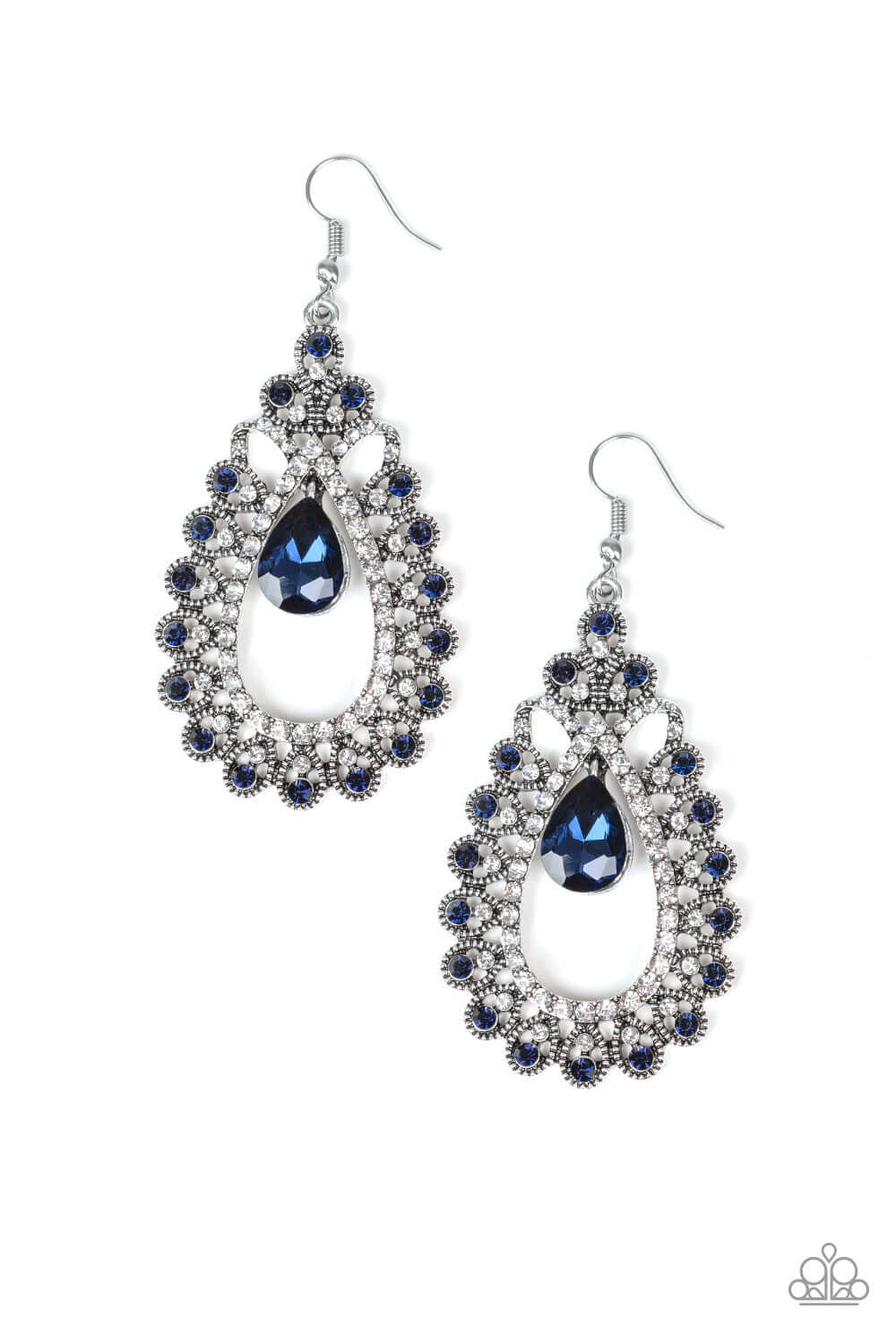 All About Business - Blue Paparzzi Accessories Earrings $5 Jewelry with Janet Morgan Earrings