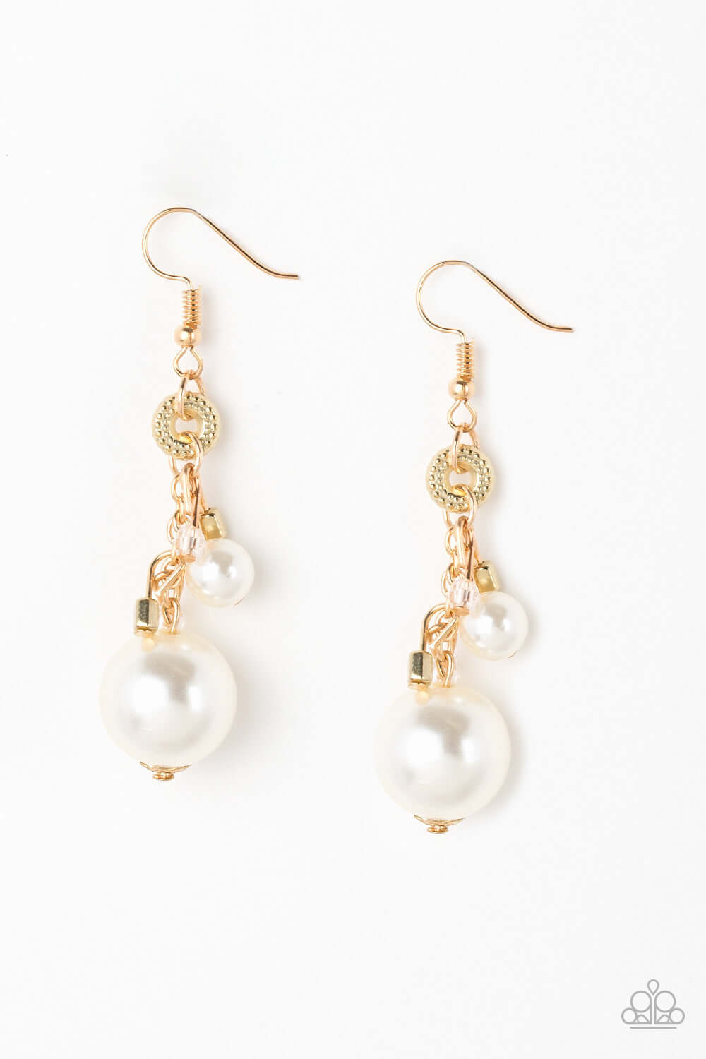 Timelessly Traditional - Gold Paparazzi Accessories Earrings $5 Jewelry with Janet Morgan Earrings