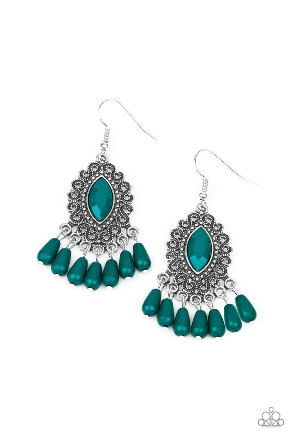 Private Villa - Green Paparazzi Accessories Earrings $5 Jewelry with Janet Morgan Earrings