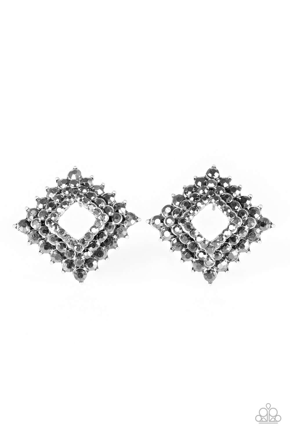 Kensington Keepsake - Silver Paparazzi Accessories Earring $5 Jewelry with Janet Morgan EARRINGS