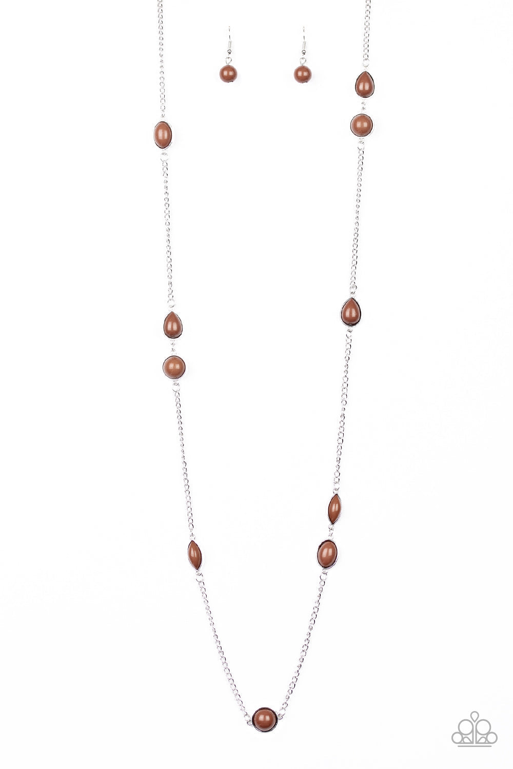 Pacific Piers - Brown Paparazzi Accessories Necklace $5 Jewelry with Janet Morgan Necklaces