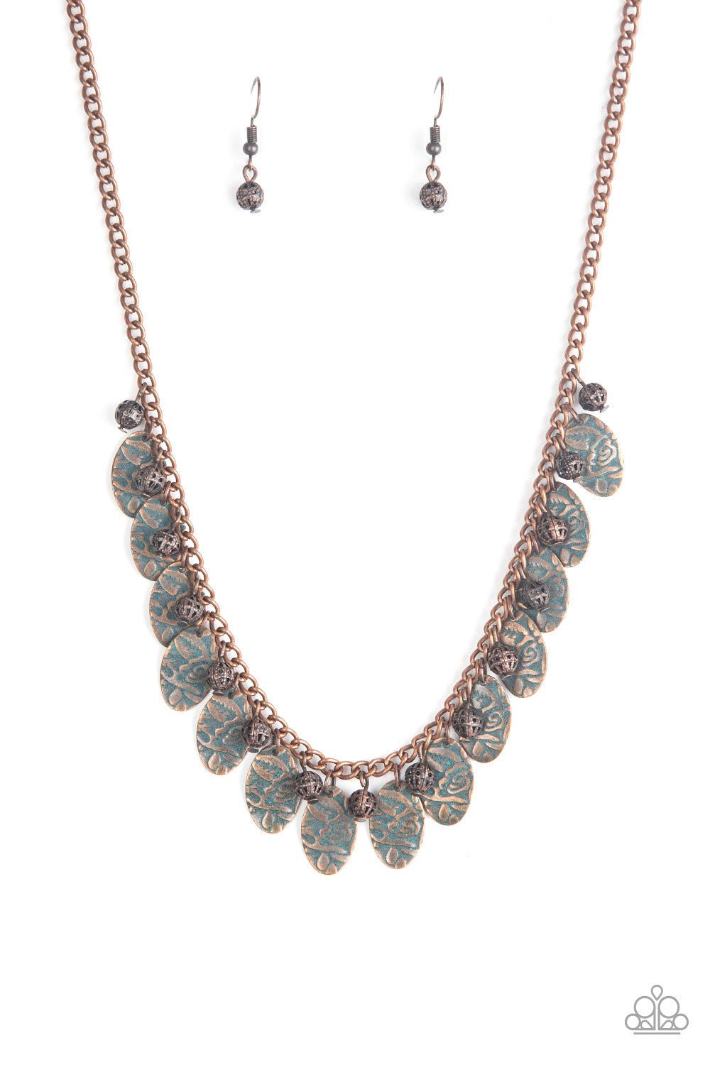 TMST Bling Vintage Gardens - Copper Paparazzi Accessories Necklace