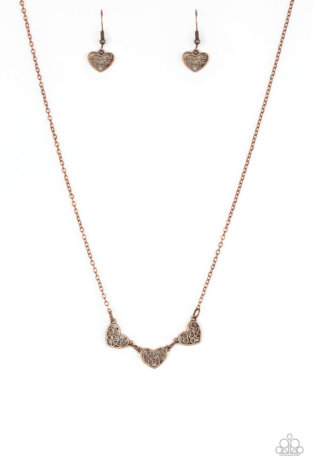 Another Love Story - Copper Paparazzi Accessories Necklace $5 Jewelry with Janet Morgan Necklaces