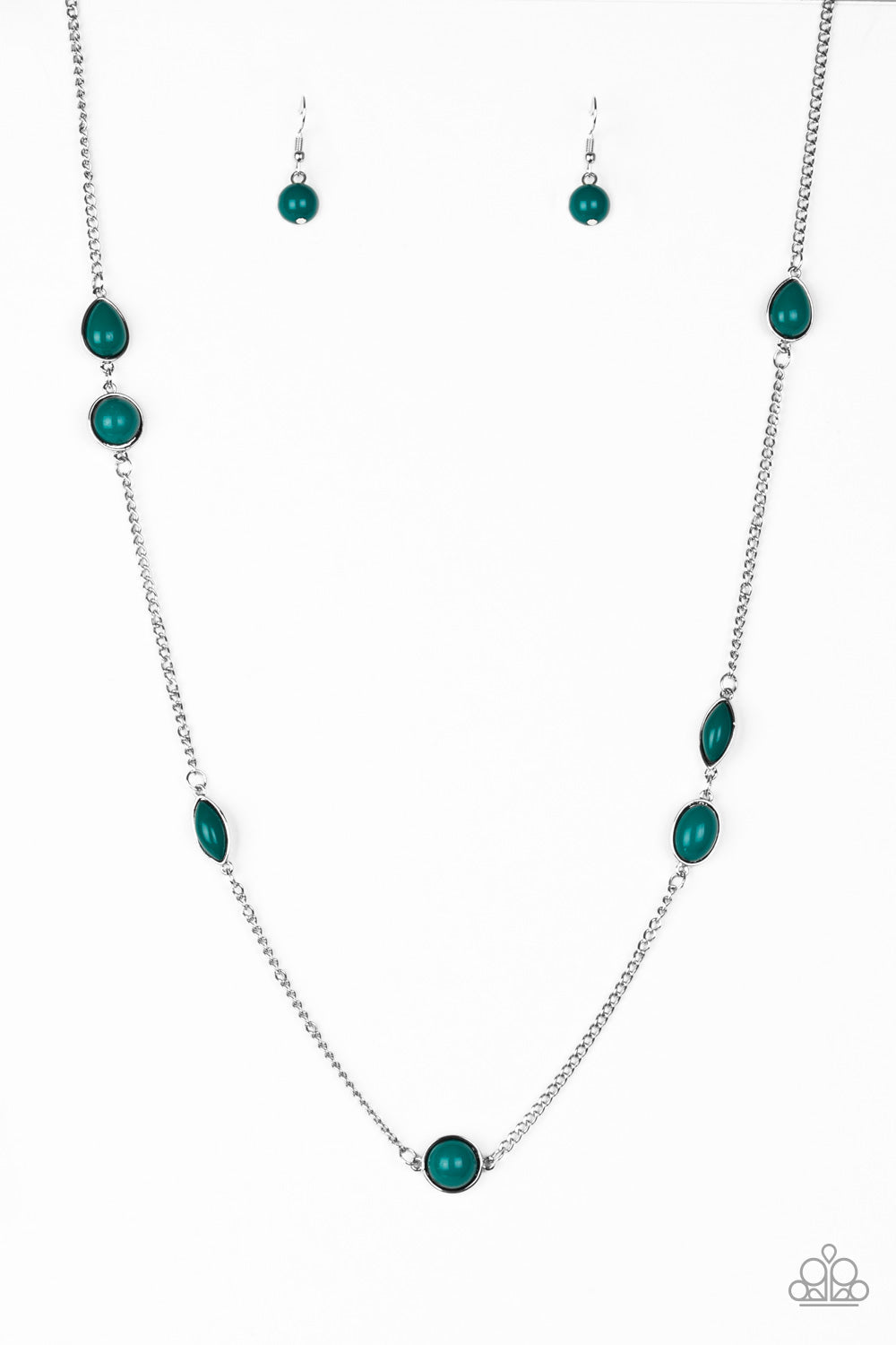 Pacific Piers - Green Paparazzi Accessories Necklace $5 Jewelry with Janet Morgan Necklaces