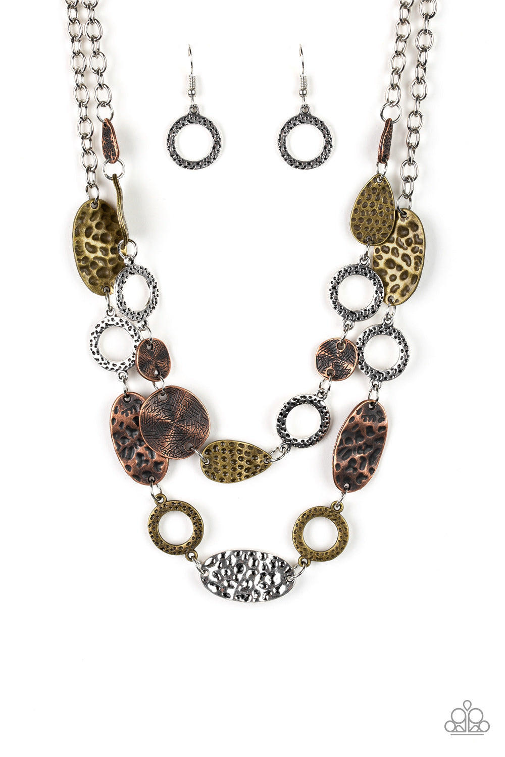 Trippin On Texture - Multi Paparazzi Accessories Necklace $5 Jewelry with Janet Morgan Necklaces