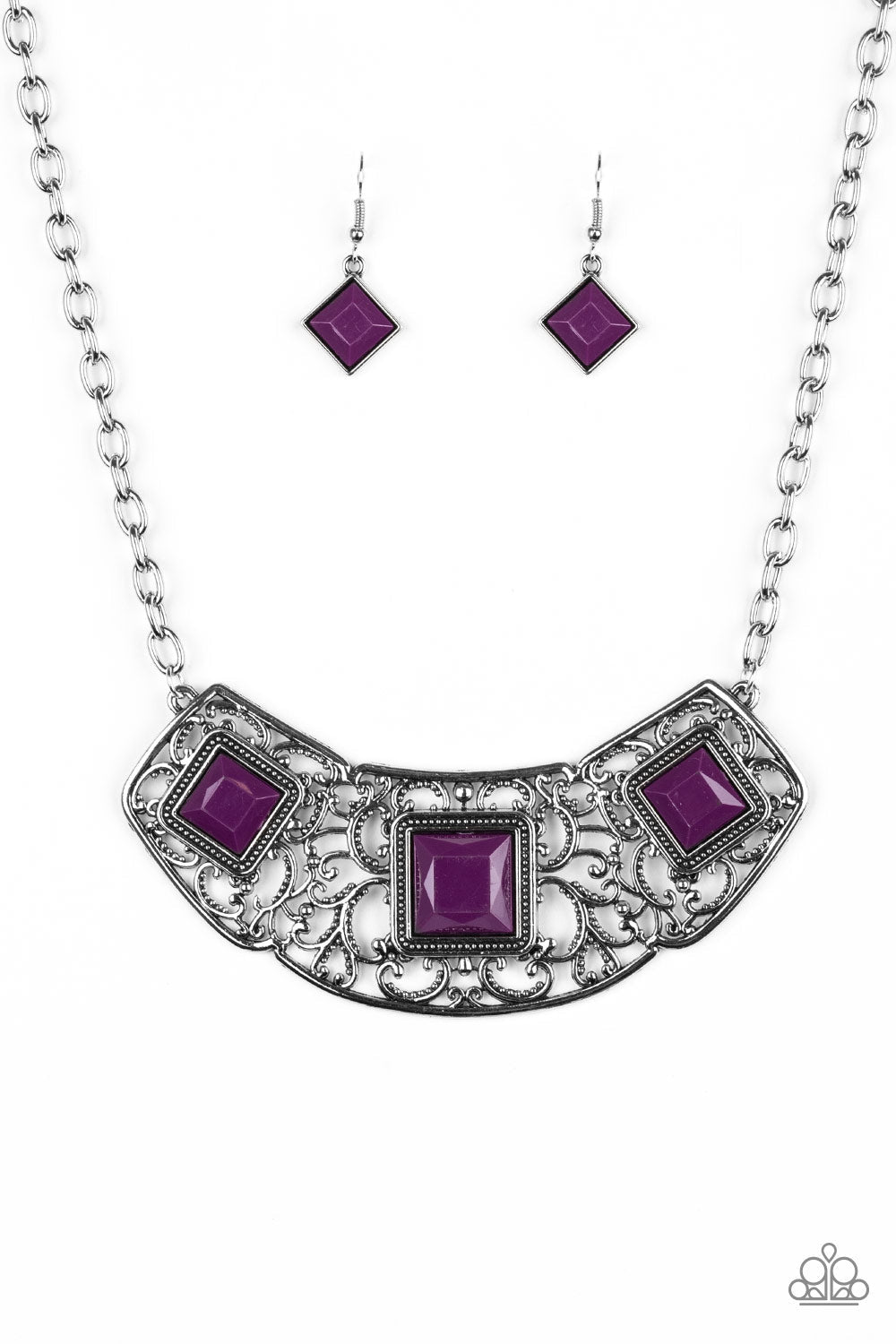 Feeling Inde-PENDANT - Purple Paparazzi Accessories Necklace $5 Jewelry with Janet Morgan Necklaces