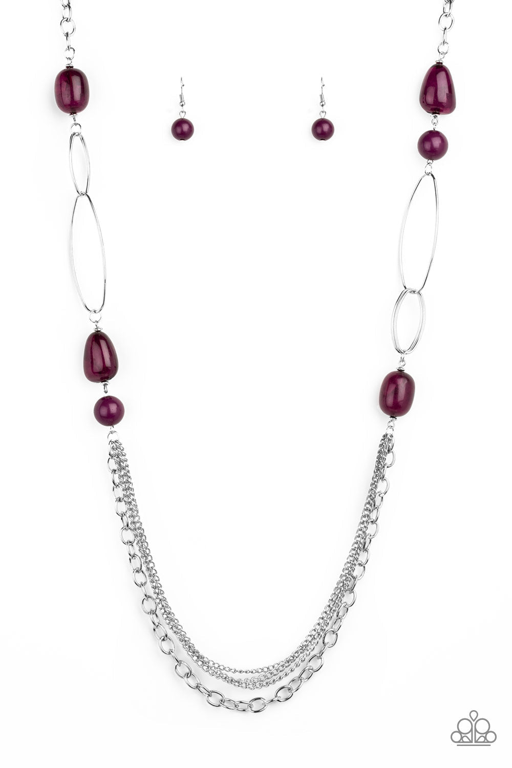 Pleasant Promenade - Purple Paparzzi Accessories Necklace $5 Jewelry with Janet Morgan Necklaces