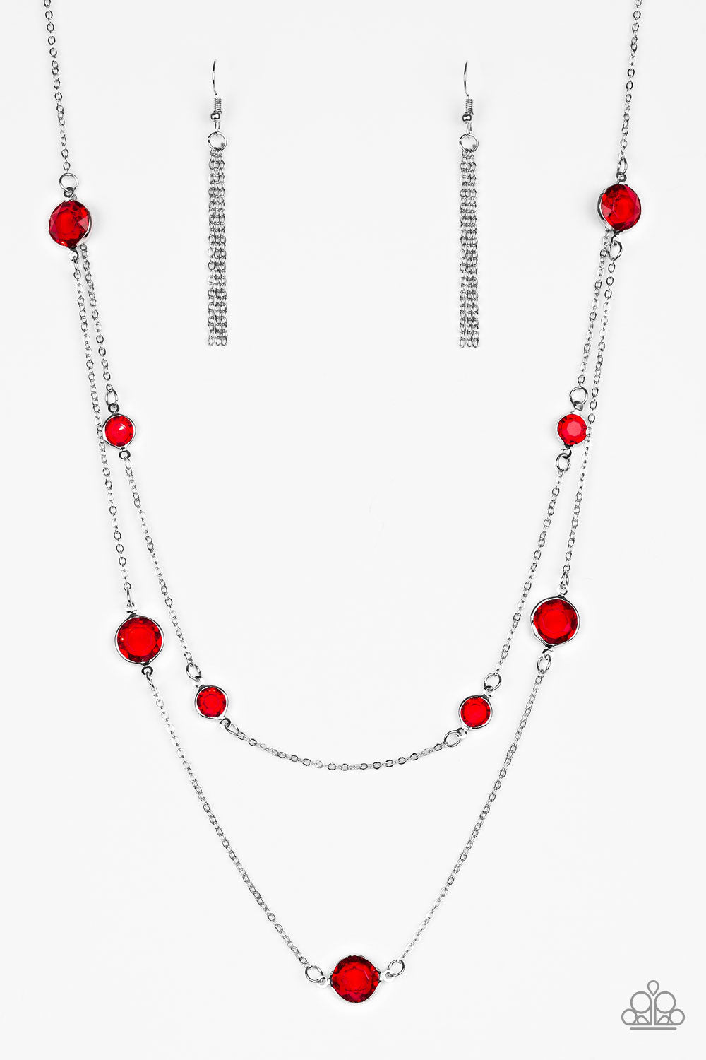 Raise Your Glass - Red Paparazzi Accessories Necklace $5 Jewelry with Janet Morgan Necklaces