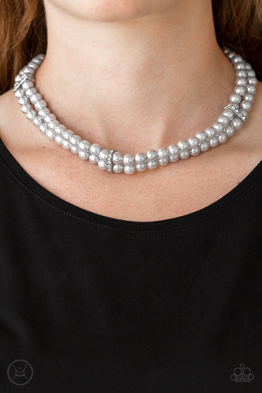 Put On Your Party Dress - Paparazzi Accessories Silver Necklace $5 Jewelry with Janet Morgan Necklaces