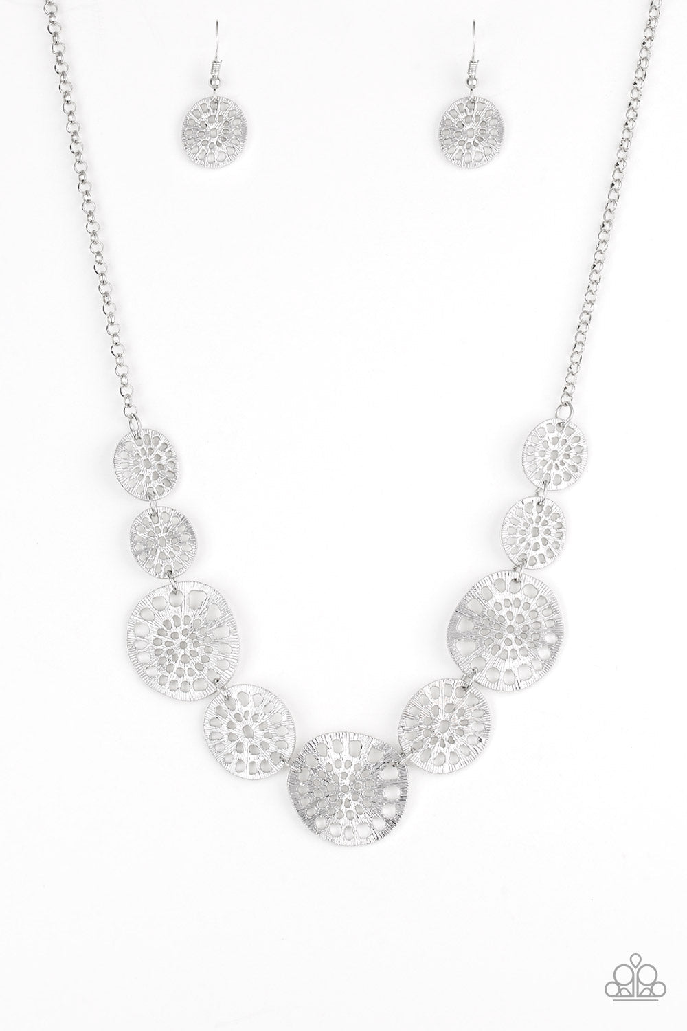 Your Own Free WHEEL - Silver Paparazzi Accessories Necklace $5 Jewelry with Janet Morgan Necklaces