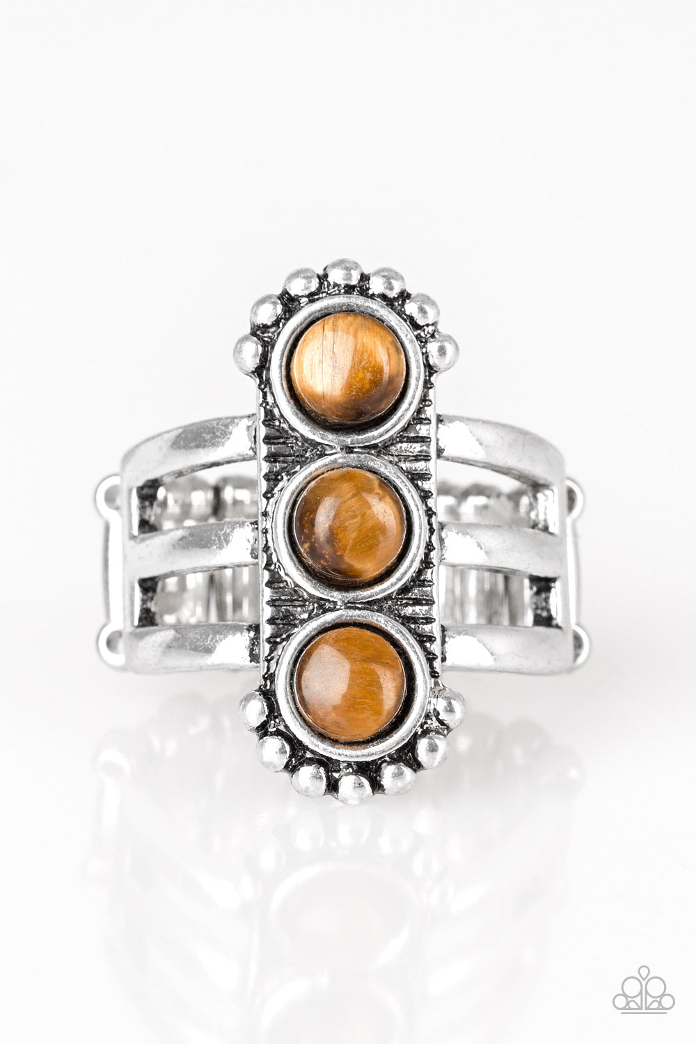 Rio Trio - Paparazzi Accessories Brown Ring $5 Jewelry with Janet Morgan Jewelry