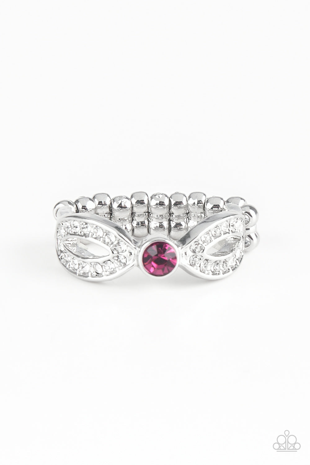 Extra Side Of Elegance - Pink Paparazzi Ring $5 Jewelry with Janet Morgan rings