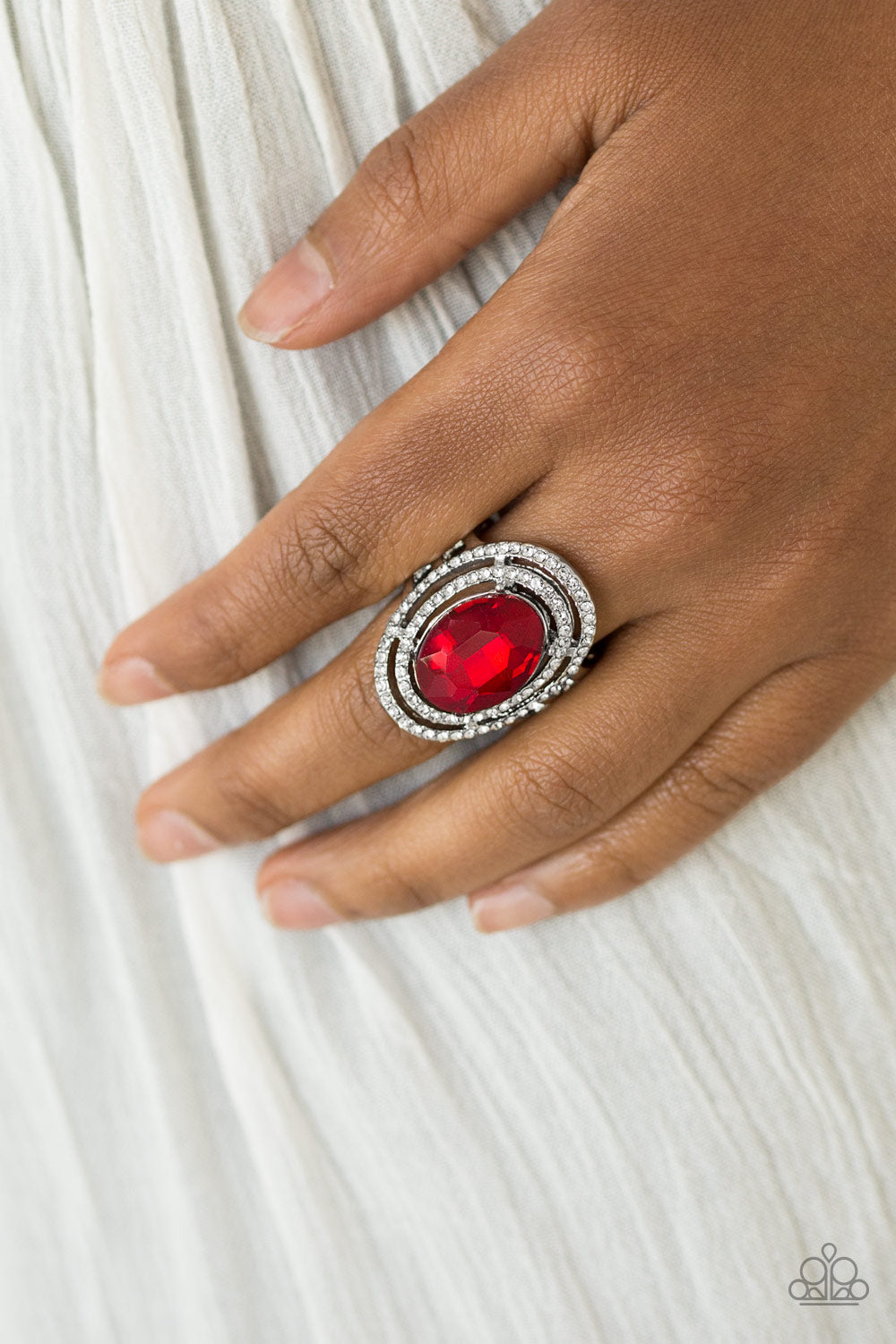 Making History - Paparazzi Accessories Red Ring $5 Jewelry with Janet Morgan Jewelry