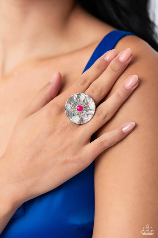 Seriously SUNBURST - Pink Life of the Party Ring $5 Jewelry with Janet Morgan rings