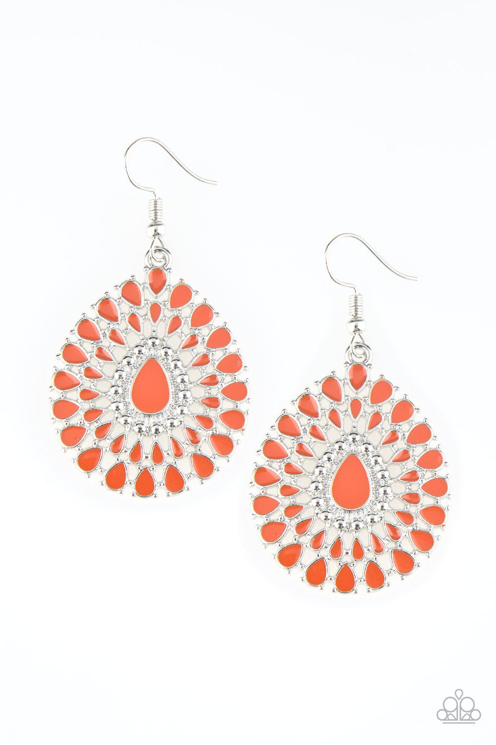 City Chateau - Orange Paparazzi Earrings $5 Jewelry with Janet Morgan Earrings