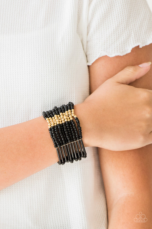 Rural Retreat - Gold Paparazzi Accessories Bracelet $5 Jewelry with Janet Morgan Bracelets