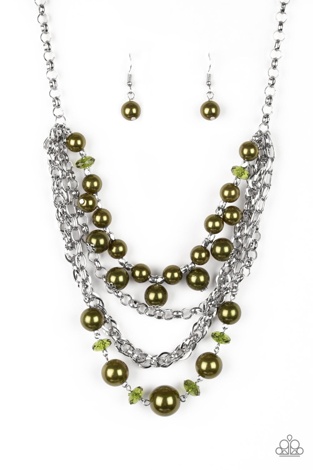 Rockin Rockette - Green Paparazzi Accessories Necklace $5 Jewelry with Janet Morgan Necklaces