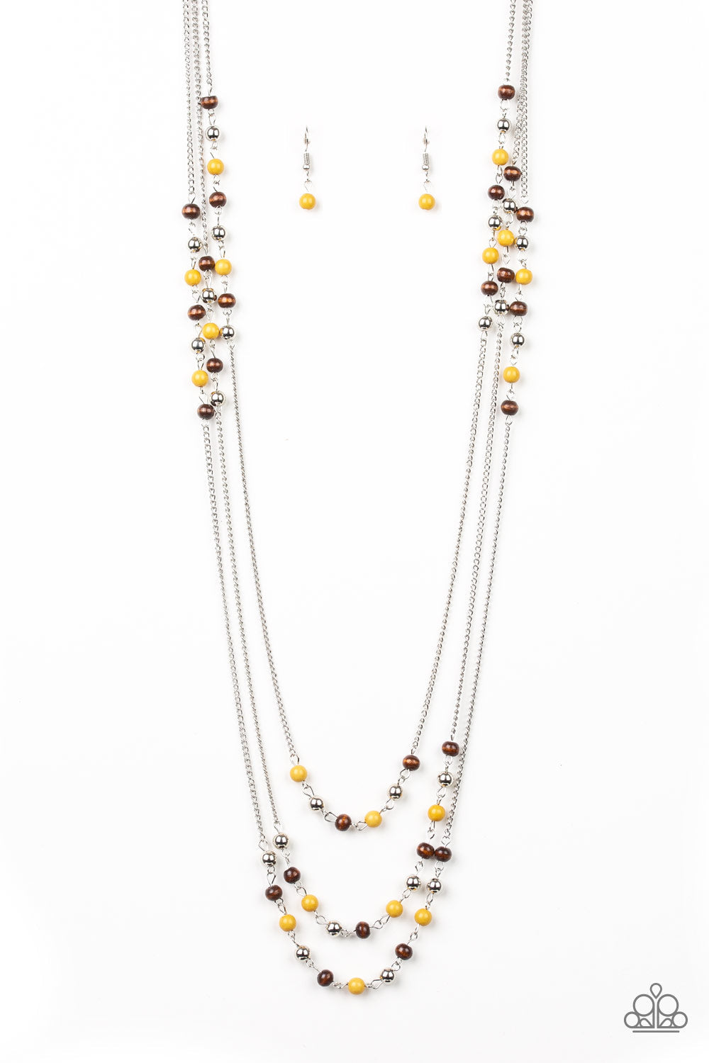 Seasonal Sensation - Yellow Paparazzi Accessories Necklace $5 Jewelry with Janet Morgan Necklaces