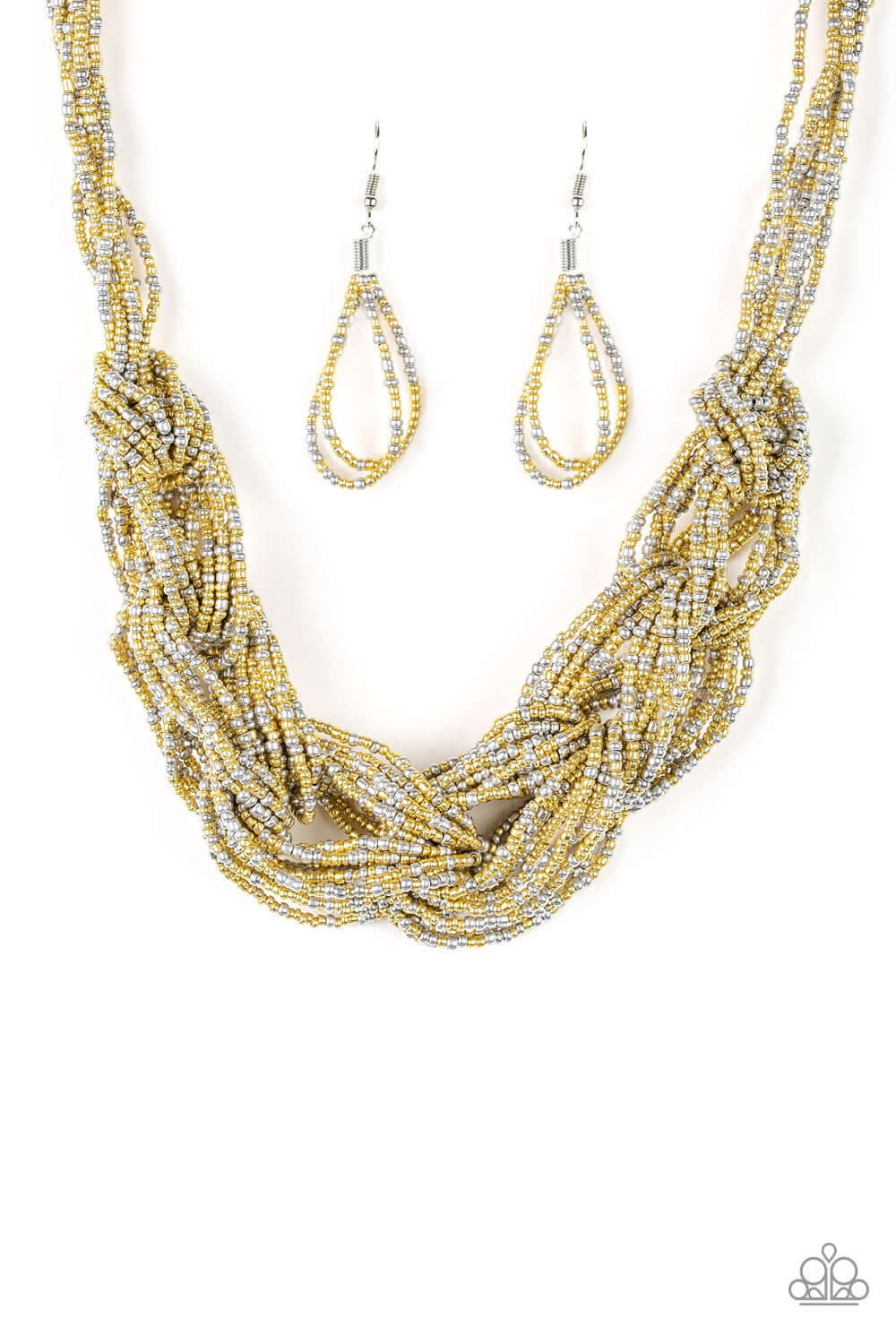 City Catwalk - Gold Paparazzi Accessories Necklace $5 Jewelry with Janet Morgan Necklace