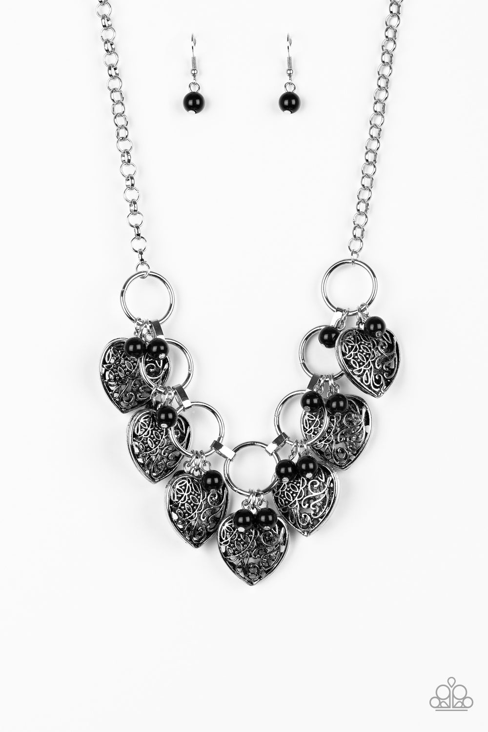 TMST Bling Very Valentine - Black Paparazzi Accessories Necklace