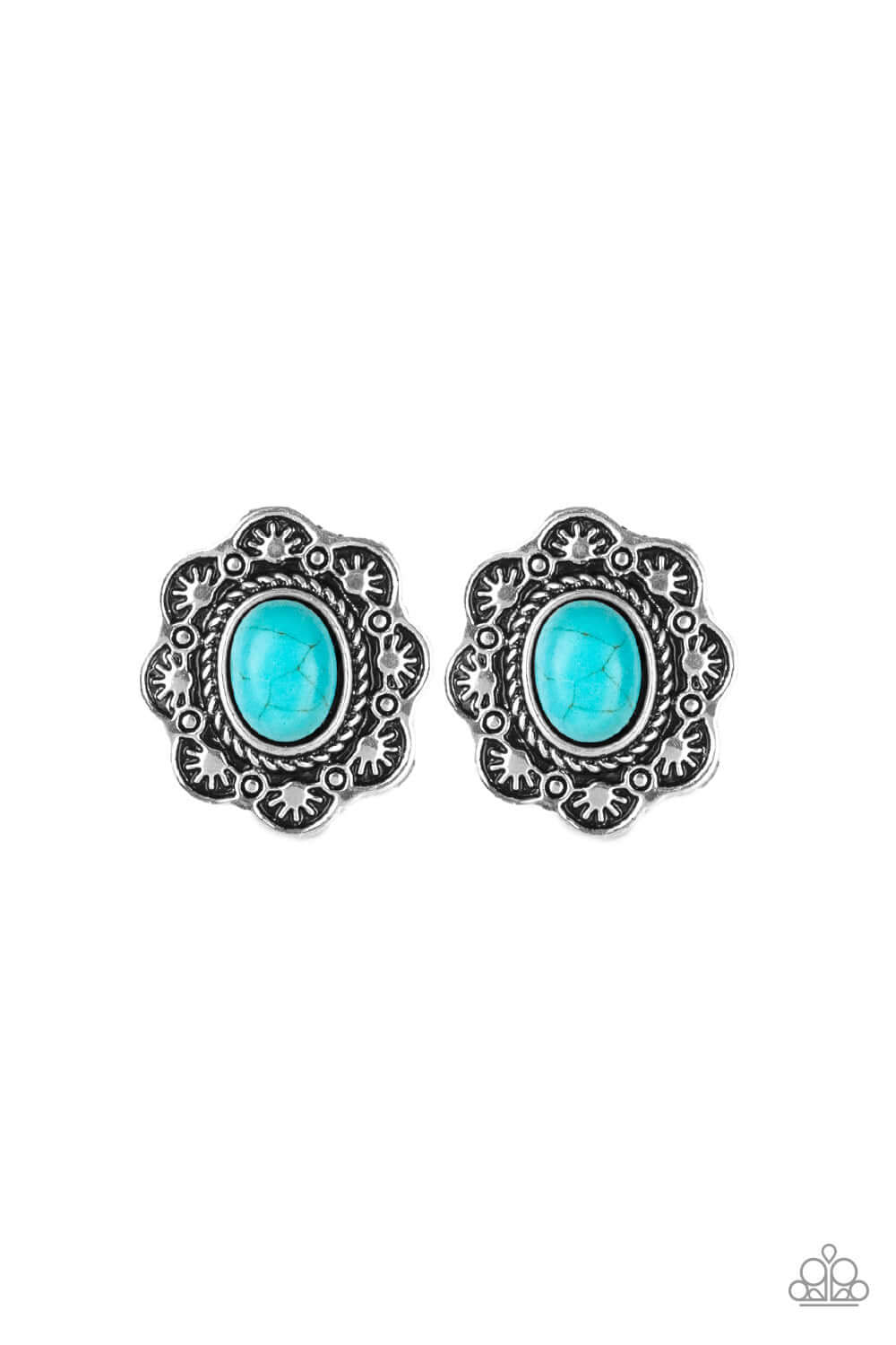 TMST Bling Springtime Deserts - Paparazzi Accessories Blue Earrings