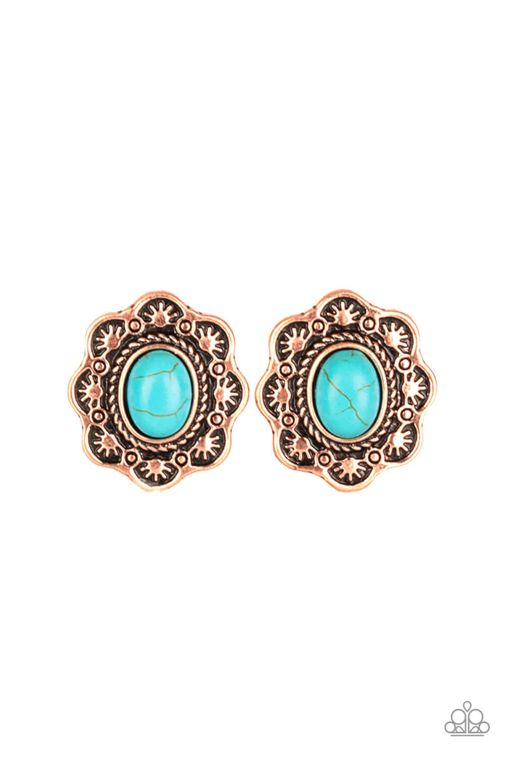 TMST Bling Springtime Deserts - Copper Paparazzi Accessories Earrings