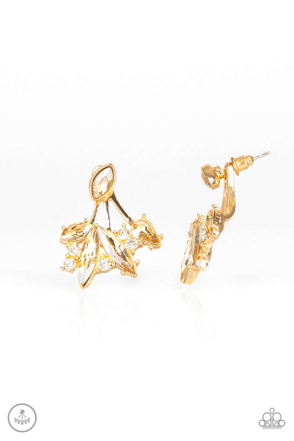 Deco Dynamite - Paparazzi Accessories Gold Earrings $5 Jewelry with Janet Morgan EARRINGS