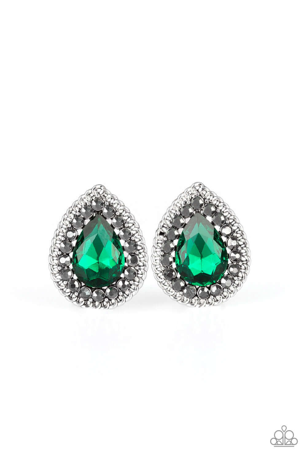 Debutante Debut - Green - Paparazzi Accessories Earring $5 Jewelry with Janet Morgan Earrings