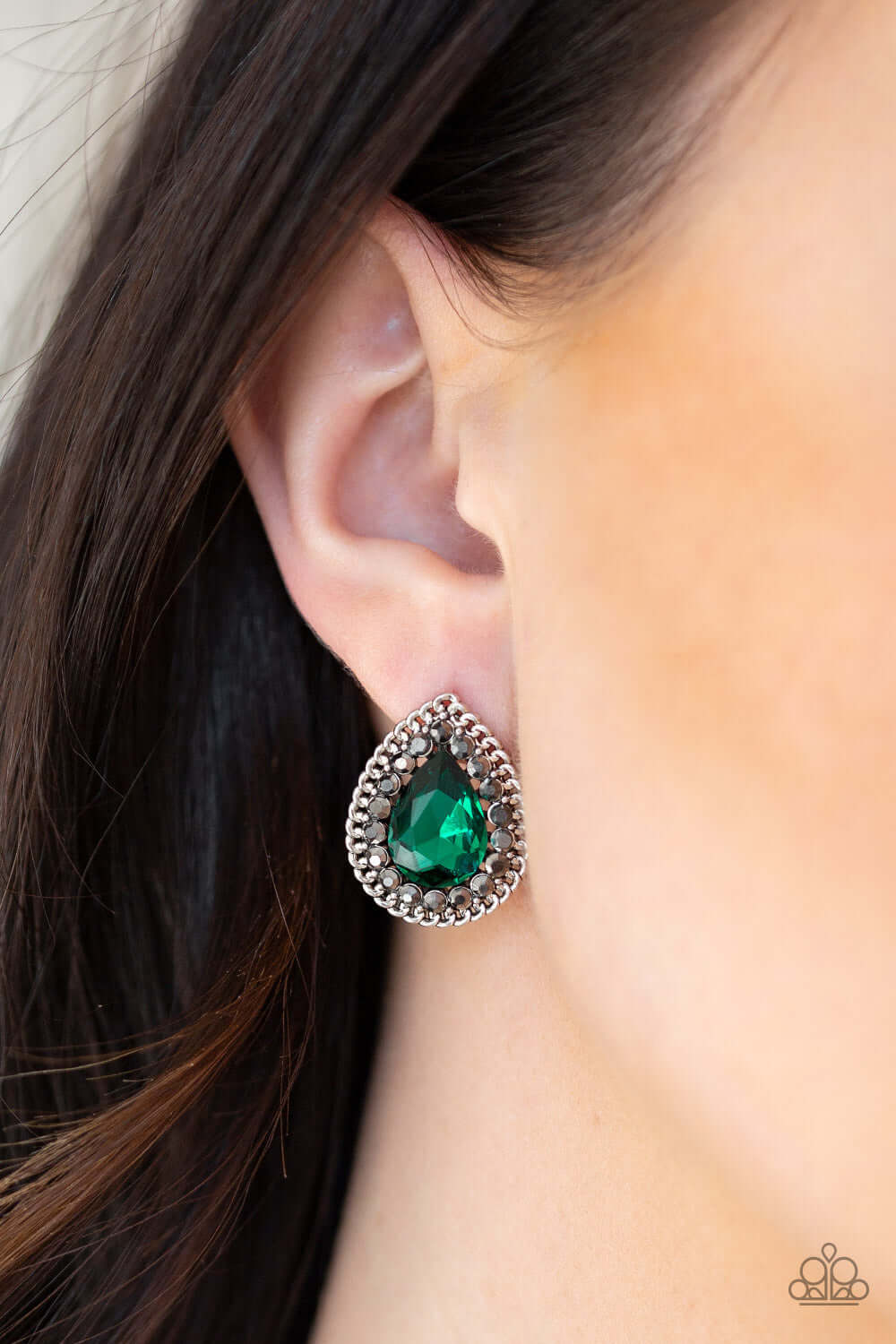 Debutante Debut - Green - Paparazzi Accessories Earring $5 Jewelry with Janet Morgan Earrings