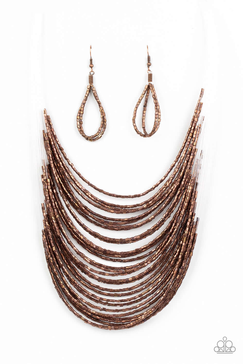 Catwalk Queen - Copper - Paparazzi Accessories Necklace $5 Jewelry with Janet Morgan Necklaces