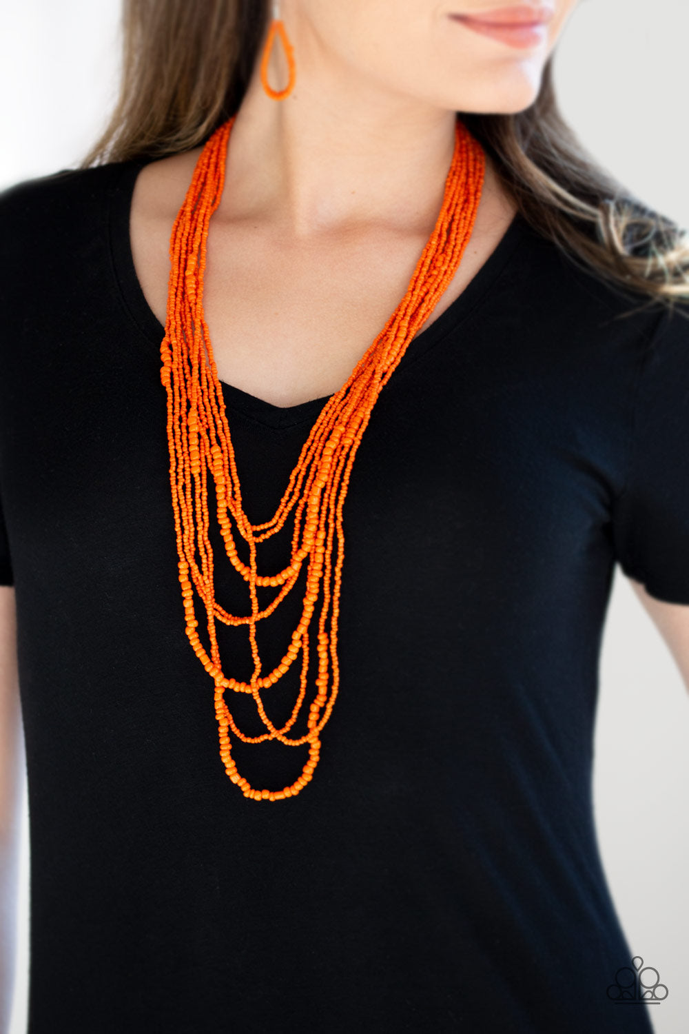 Totally Tonga - Paparazzi Accessories Orange Necklace $5 Jewelry with Janet Morgan Necklace