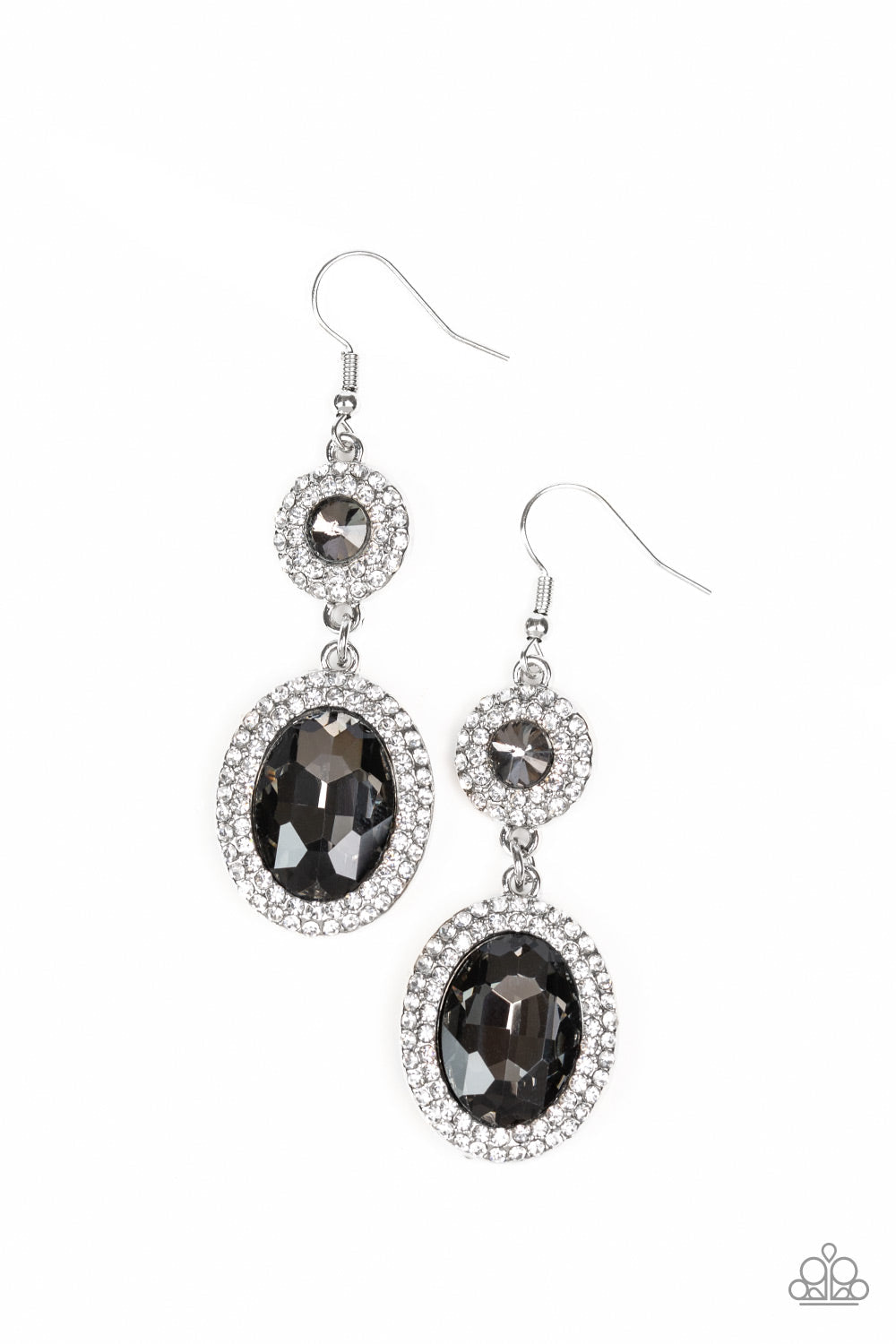 Let It BEDAZZLE - Silver Paparazzi Earrings $5 Jewelry with Janet Morgan Jewelry