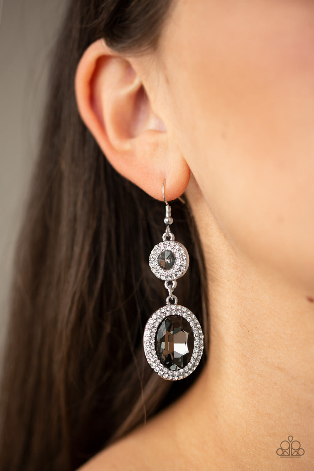 Let It BEDAZZLE - Silver Paparazzi Earrings $5 Jewelry with Janet Morgan Jewelry