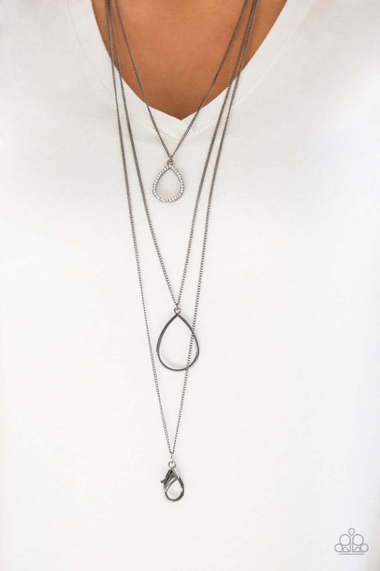 Make The World Sparkle - Black Paparazzi Accessories Necklace $5 Jewelry with Janet Morgan Necklaces