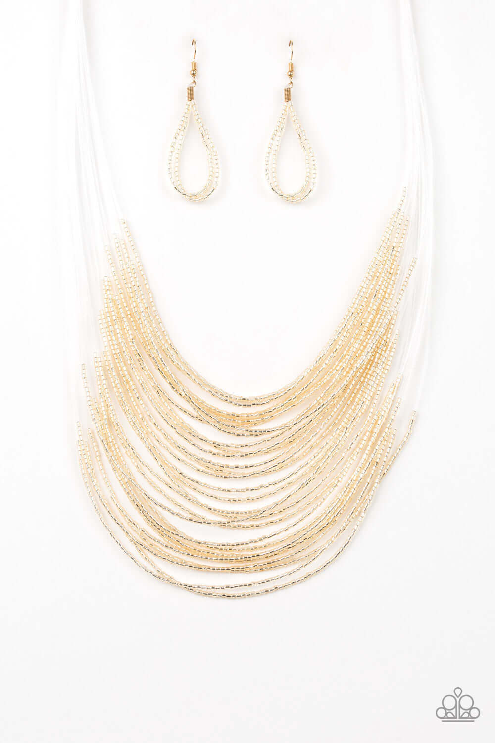 Catwalk Queen - Gold Paparazzi Accessories Necklace $5 Jewelry with Janet Morgan Necklaces