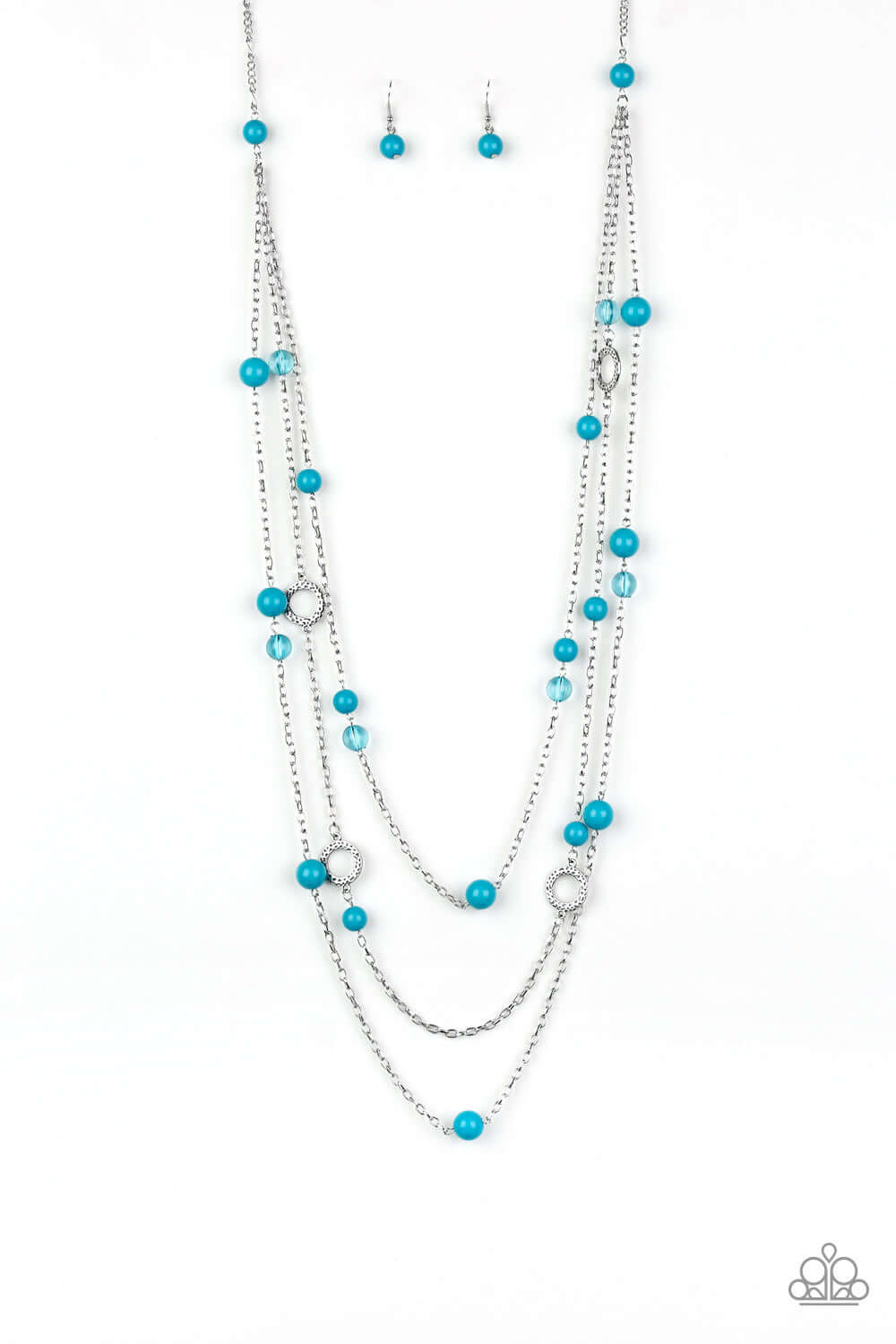 Brilliant Bliss - Blue Paparazzi Accessories Necklace $5 Jewelry with Janet Morgan Necklaces